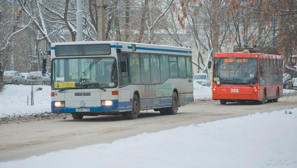 Автобусы оказались в Перми самым «пунктуальным» видом общественного транспорта