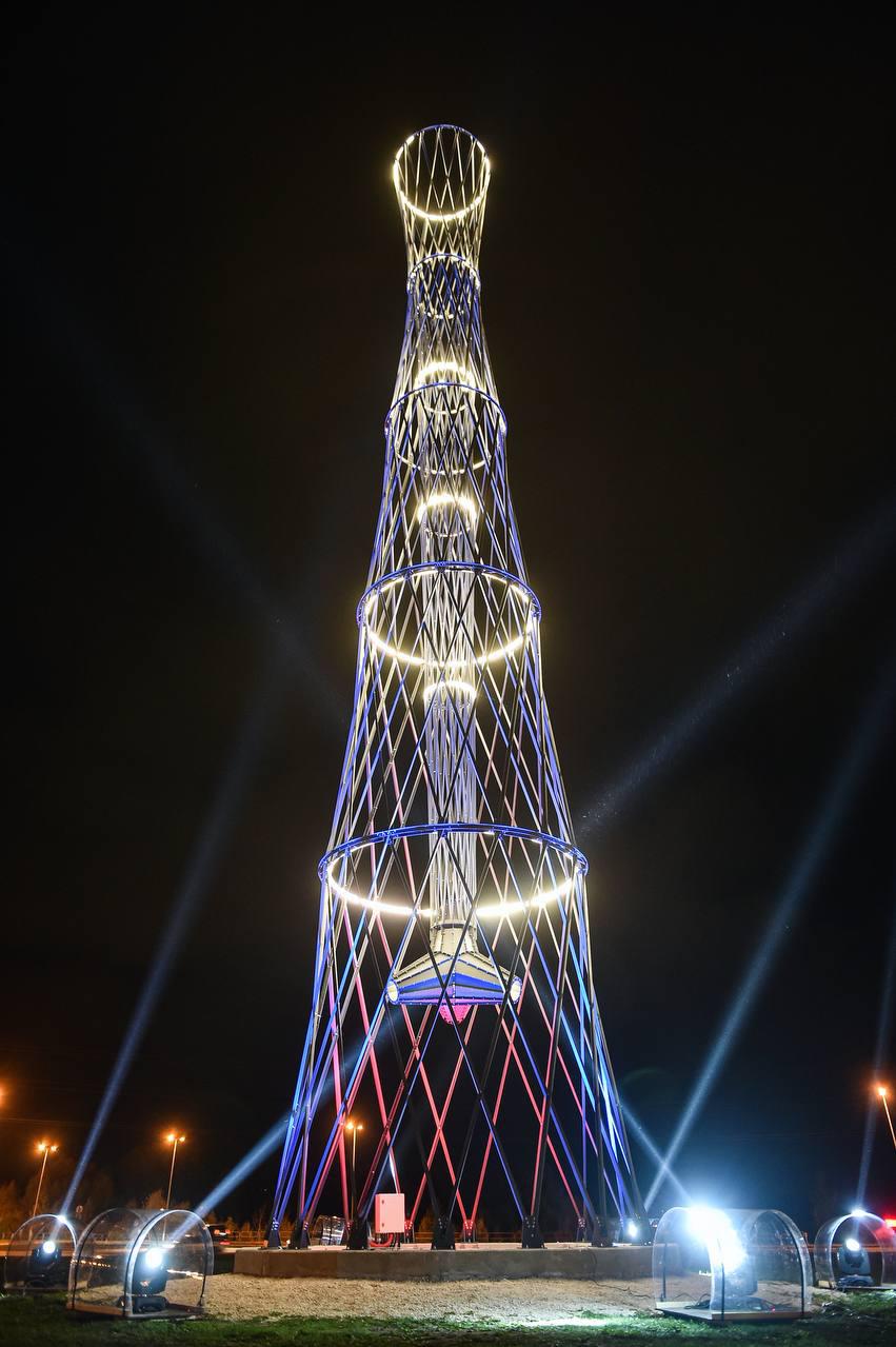 дзержинск шуховская башня подсветка