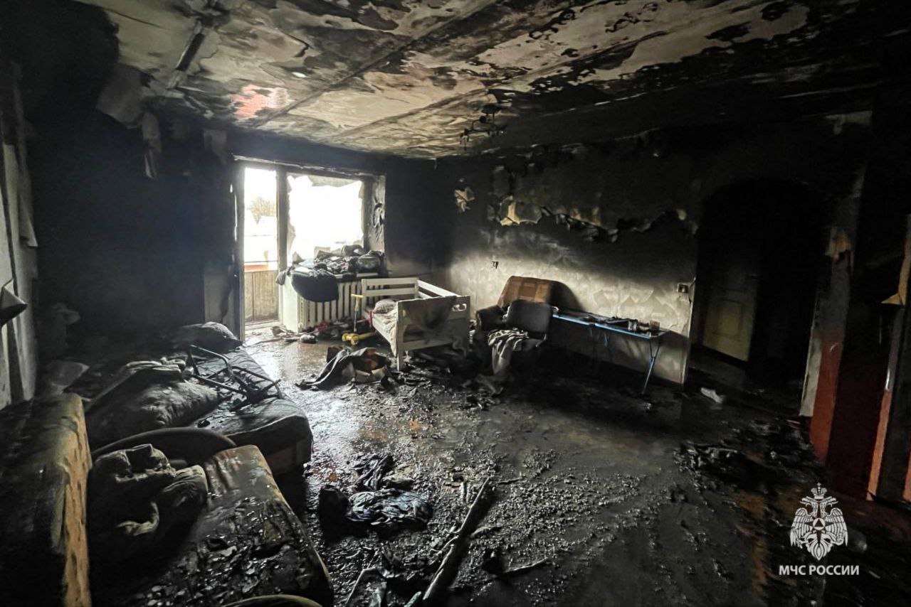 В Перми мать спасла из горящей квартиры трёх детей