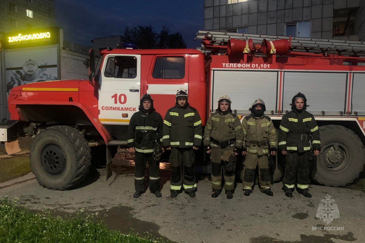 На пожаре в Пермском крае спасены пять человек
