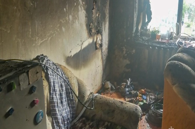 На пожаре в Пермском крае двухлетний ребёнок получил ожоги